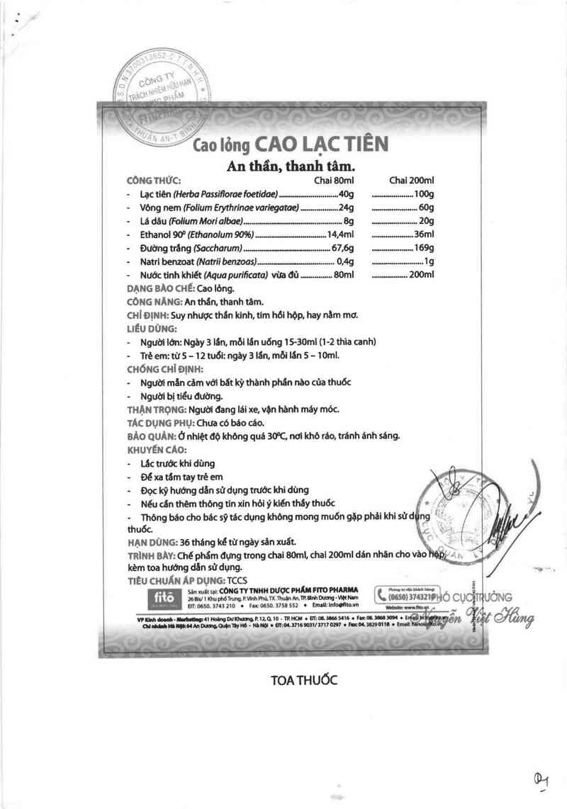 thông tin, cách dùng, giá thuốc Cao lạc tiên - ảnh 9