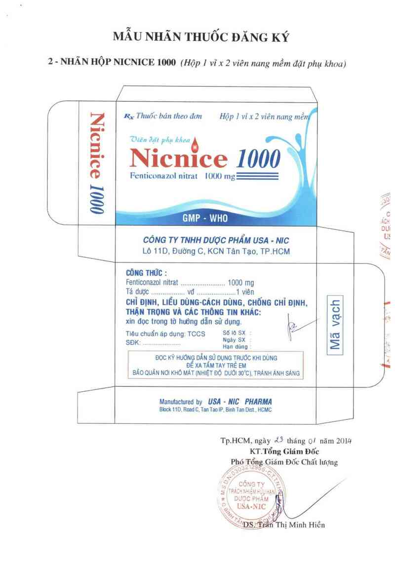 thông tin, cách dùng, giá thuốc Nicnice 1000 - ảnh 1