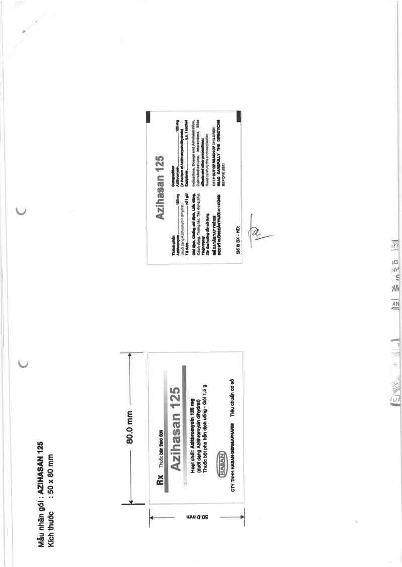 thông tin, cách dùng, giá thuốc Azihasan 125 - ảnh 2