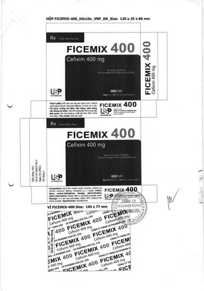 thông tin, cách dùng, giá thuốc Ficemix 400 - ảnh 2