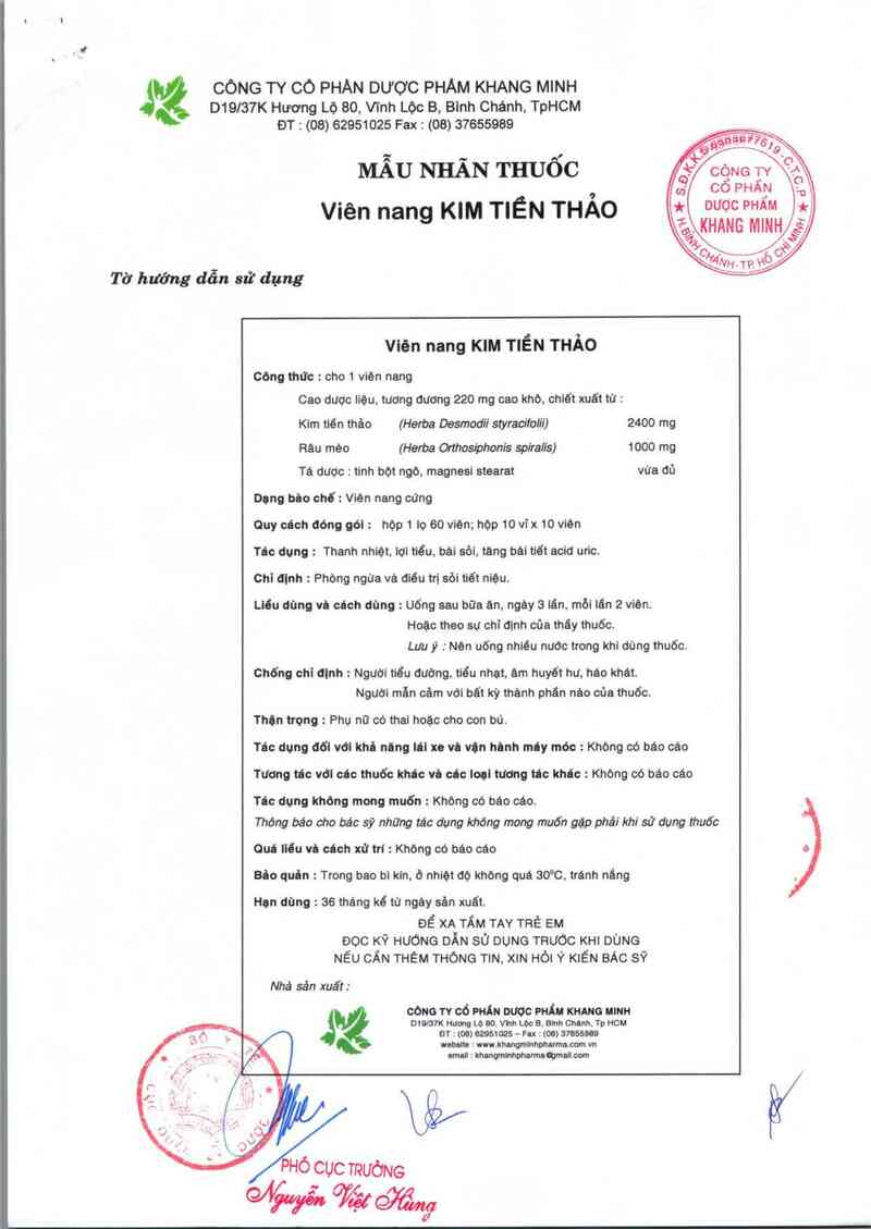 thông tin, cách dùng, giá thuốc Kim tiền thảo - ảnh 3