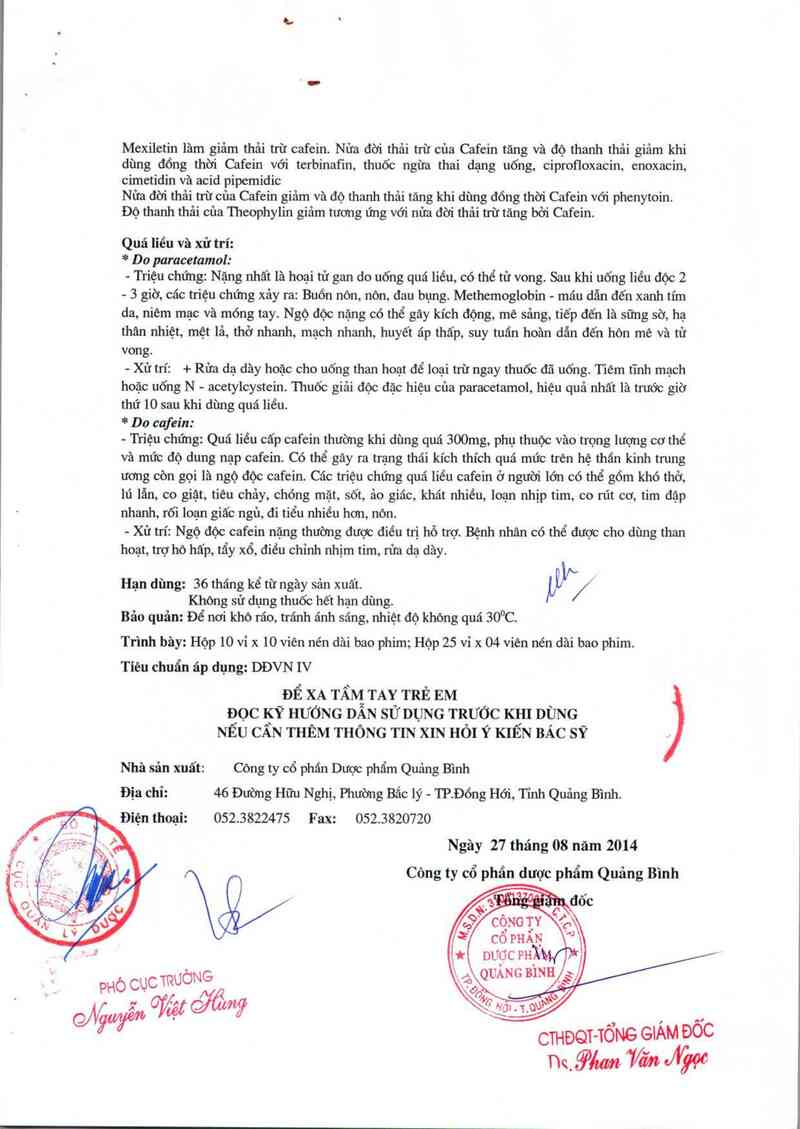 thông tin, cách dùng, giá thuốc Actadol - Extra - ảnh 8