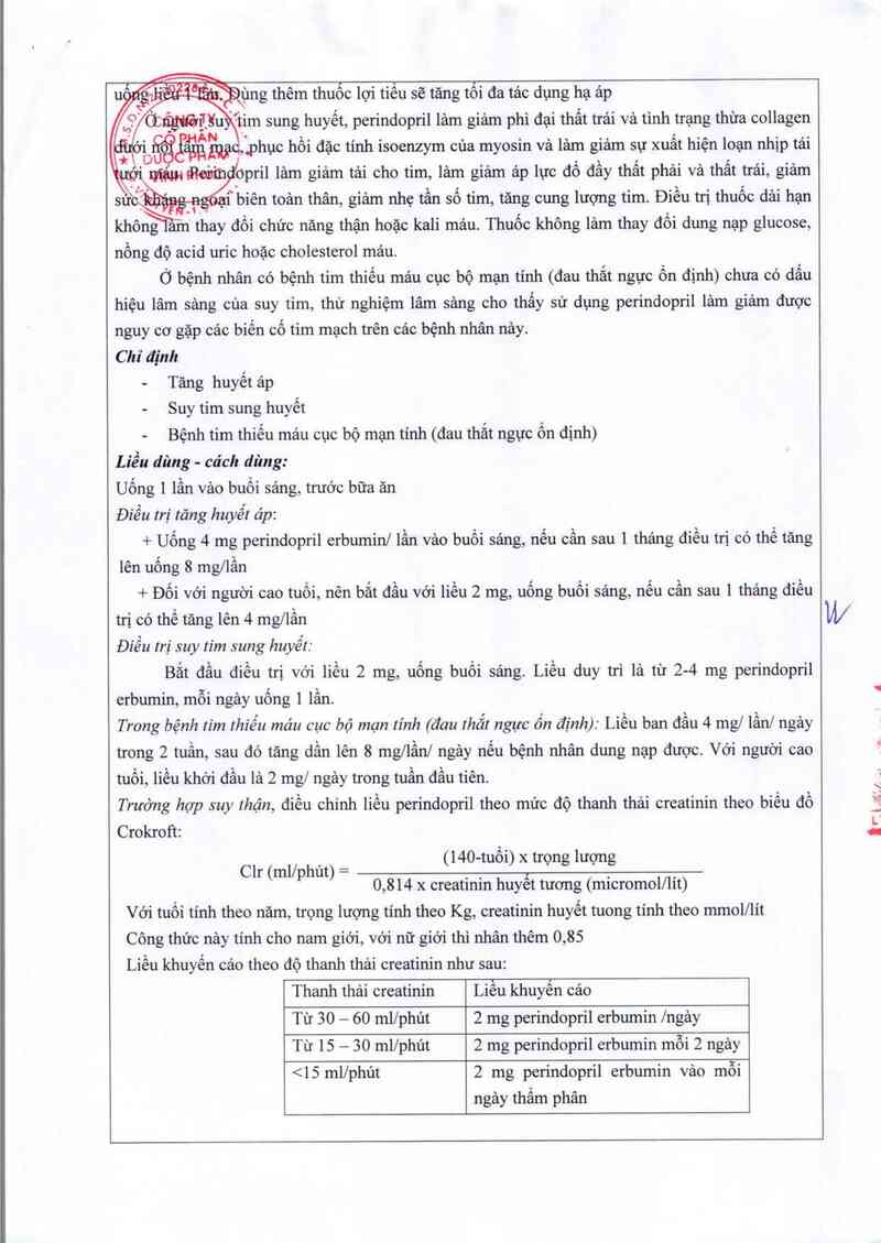 thông tin, cách dùng, giá thuốc Vindopril - ảnh 3