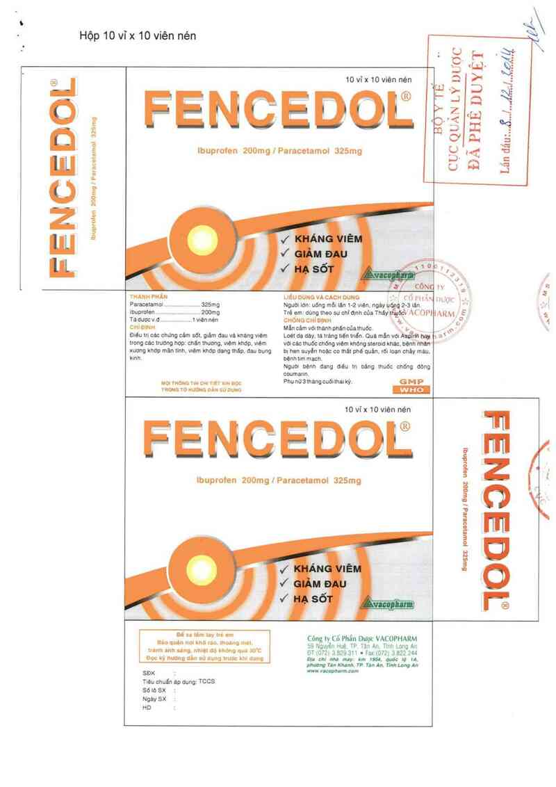 thông tin, cách dùng, giá thuốc Fencedol - ảnh 0