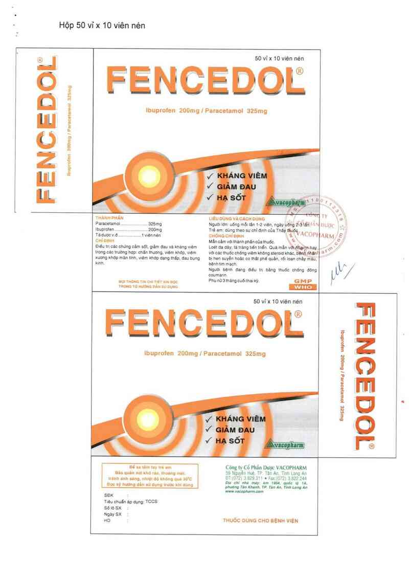 thông tin, cách dùng, giá thuốc Fencedol - ảnh 2