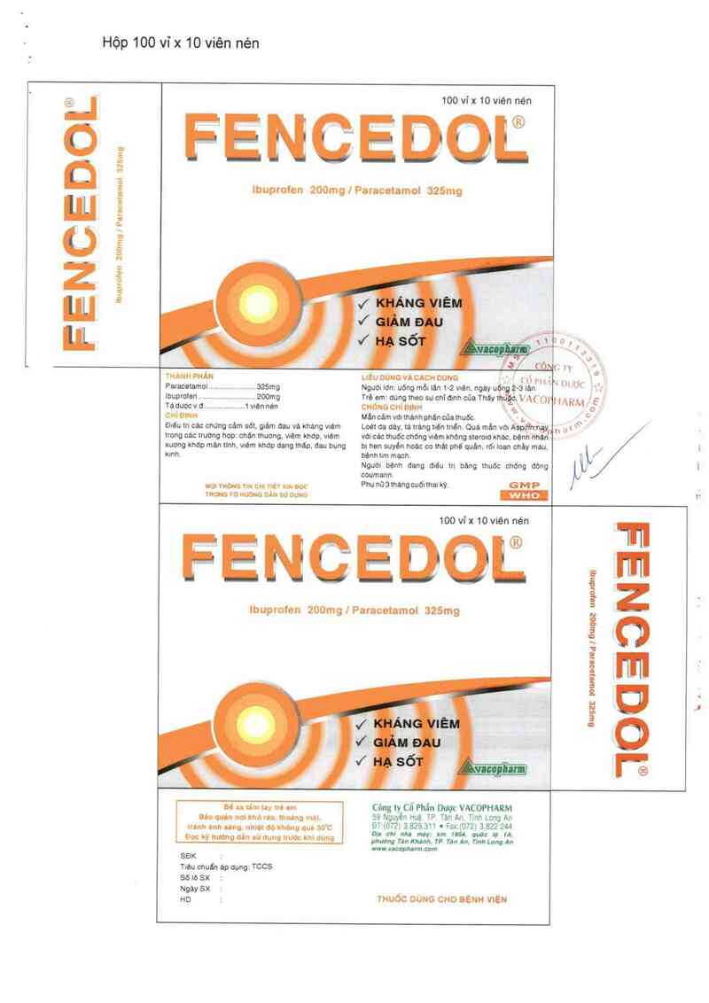 thông tin, cách dùng, giá thuốc Fencedol - ảnh 3