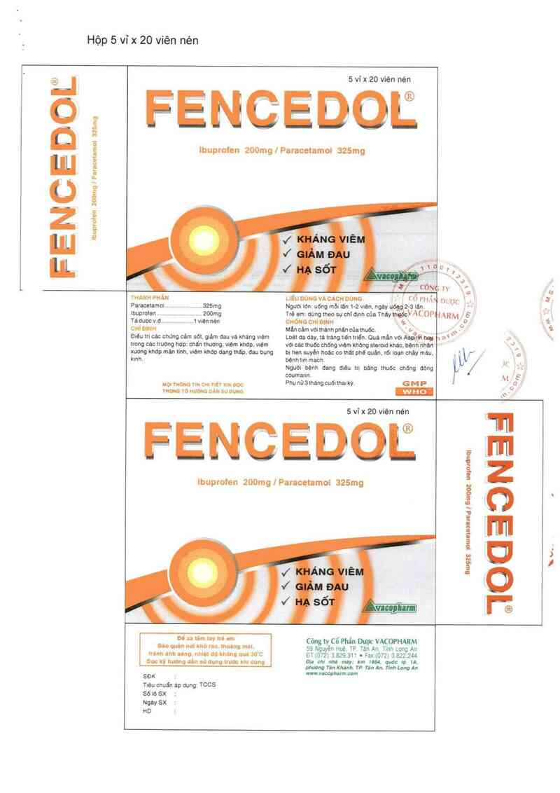 thông tin, cách dùng, giá thuốc Fencedol - ảnh 4