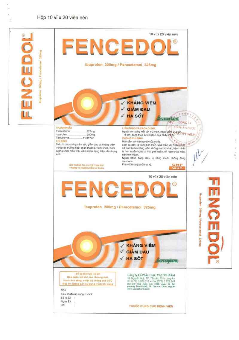 thông tin, cách dùng, giá thuốc Fencedol - ảnh 5