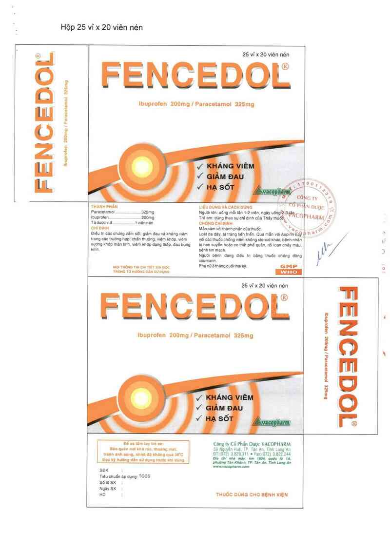 thông tin, cách dùng, giá thuốc Fencedol - ảnh 6