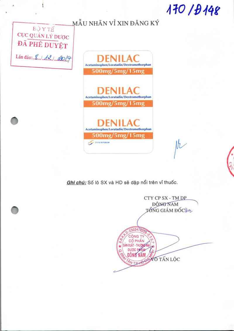 thông tin, cách dùng, giá thuốc Denilac - ảnh 0