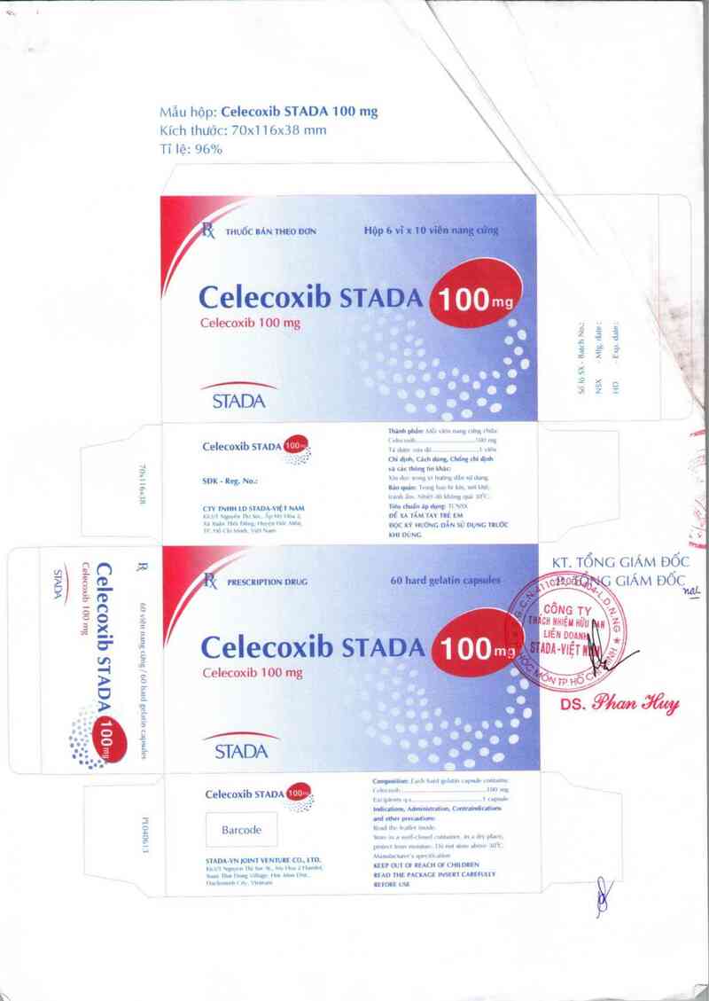 thông tin, cách dùng, giá thuốc Celecoxib Stada 100 mg - ảnh 1
