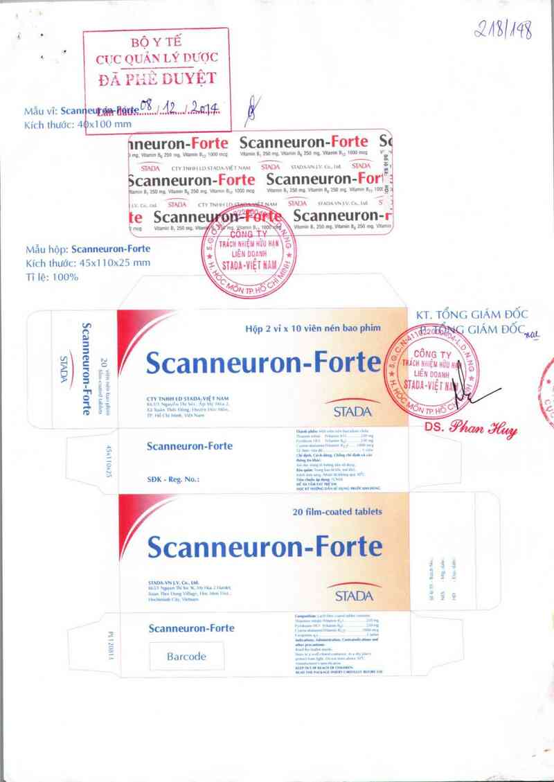 thông tin, cách dùng, giá thuốc Scanneuron-Forte - ảnh 0
