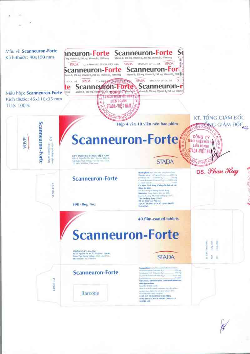 thông tin, cách dùng, giá thuốc Scanneuron-Forte - ảnh 1