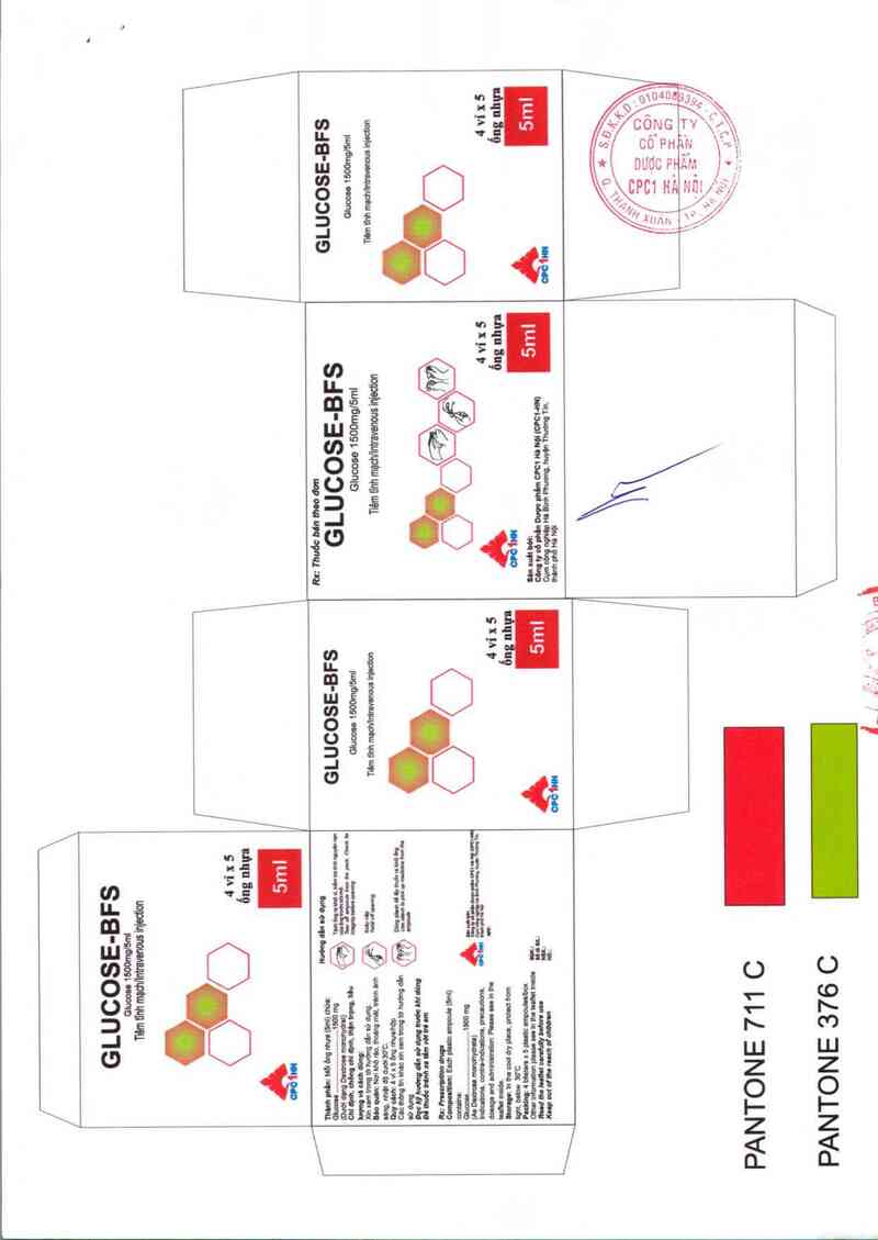 thông tin, cách dùng, giá thuốc Glucose-BFS - ảnh 1