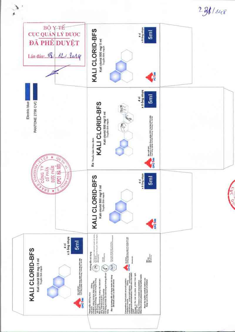 thông tin, cách dùng, giá thuốc Kali clorid-BFS - ảnh 0