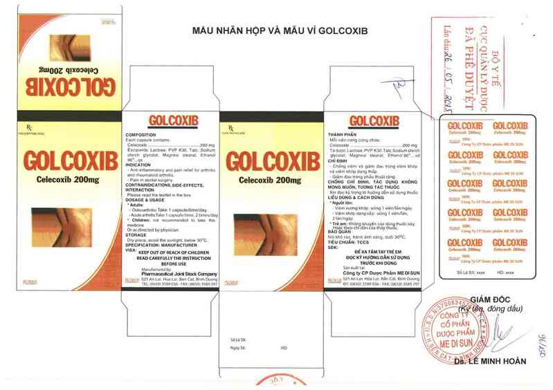 thông tin, cách dùng, giá thuốc Golcoxib - ảnh 0