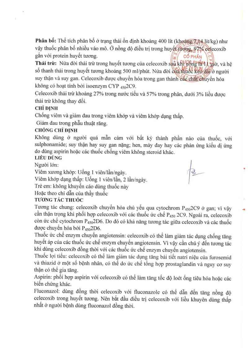 thông tin, cách dùng, giá thuốc Golcoxib - ảnh 2