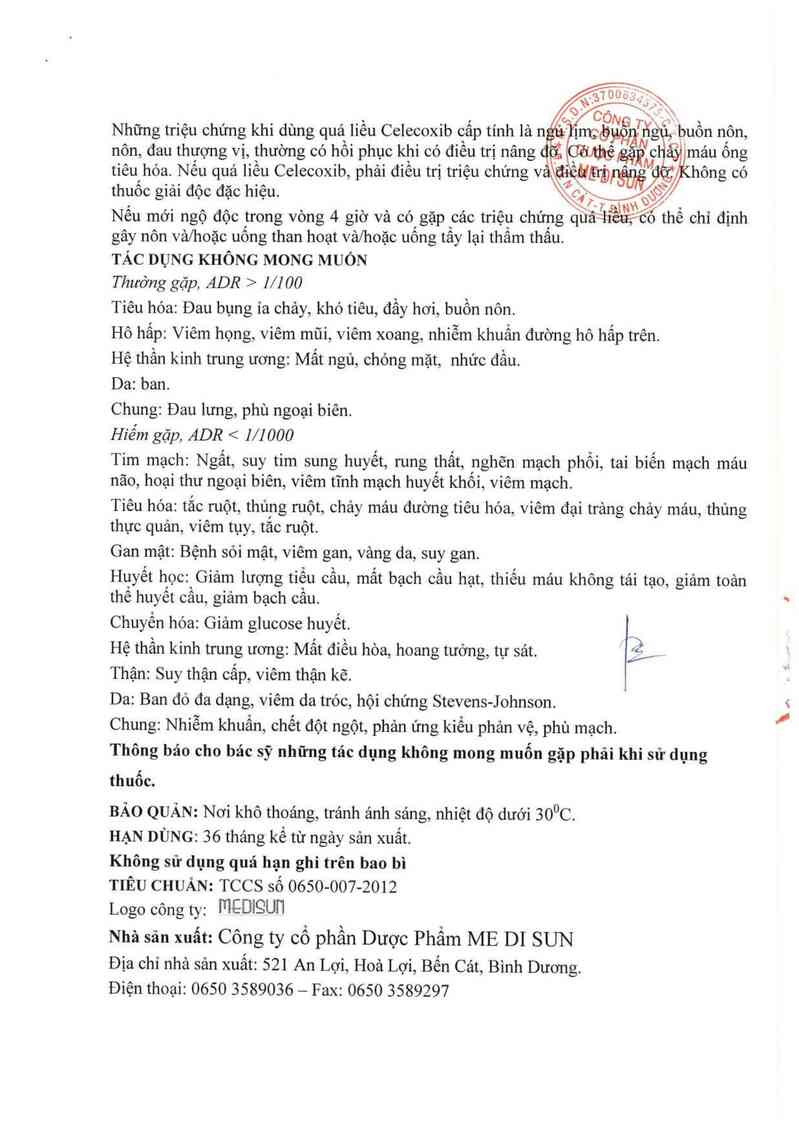 thông tin, cách dùng, giá thuốc Golcoxib - ảnh 4