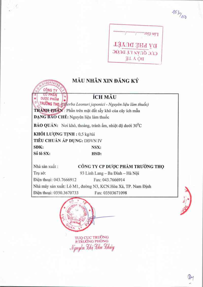 thông tin, cách dùng, giá thuốc Ích mẫu - ảnh 4