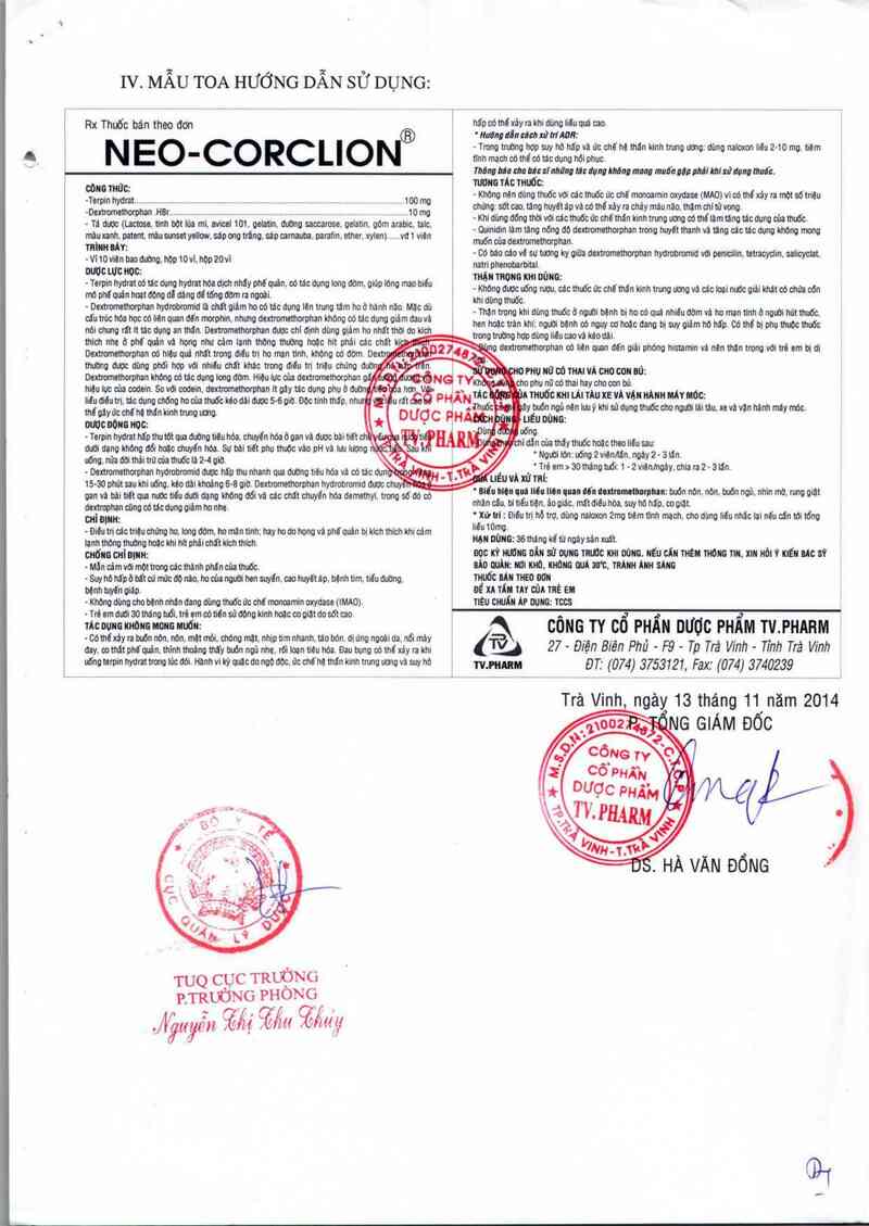thông tin, cách dùng, giá thuốc Neo- corclion - ảnh 3