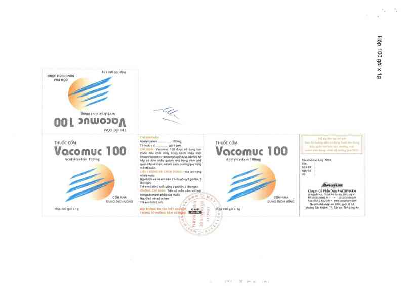 thông tin, cách dùng, giá thuốc Vacomuc 100 - ảnh 3