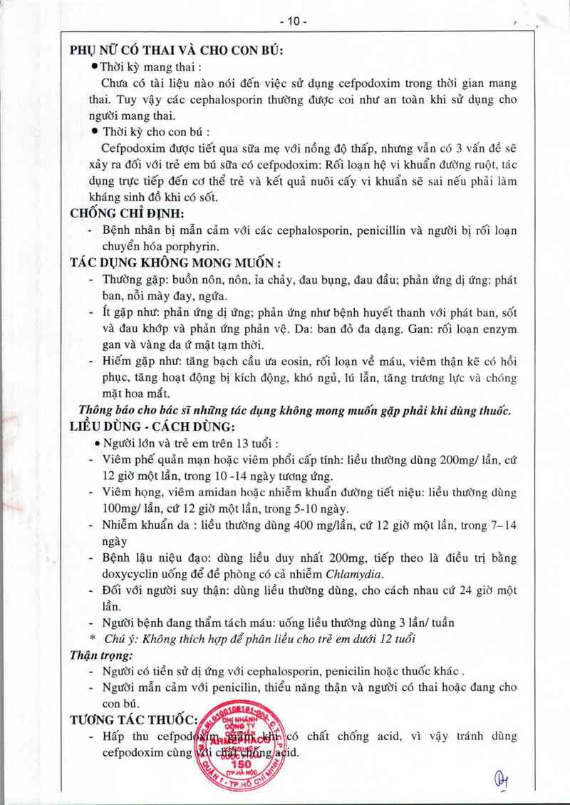 thông tin, cách dùng, giá thuốc Cophacefpo 200 - ảnh 3
