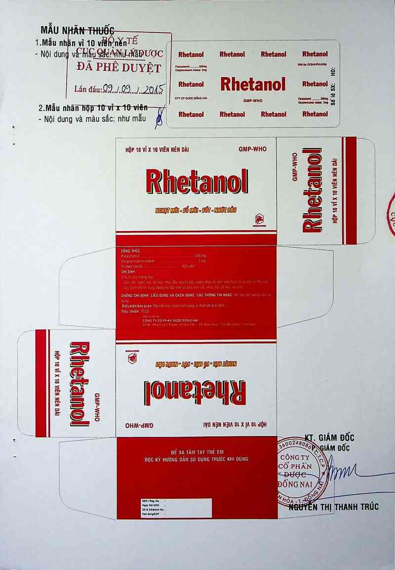thông tin, cách dùng, giá thuốc Rhetanol - ảnh 1