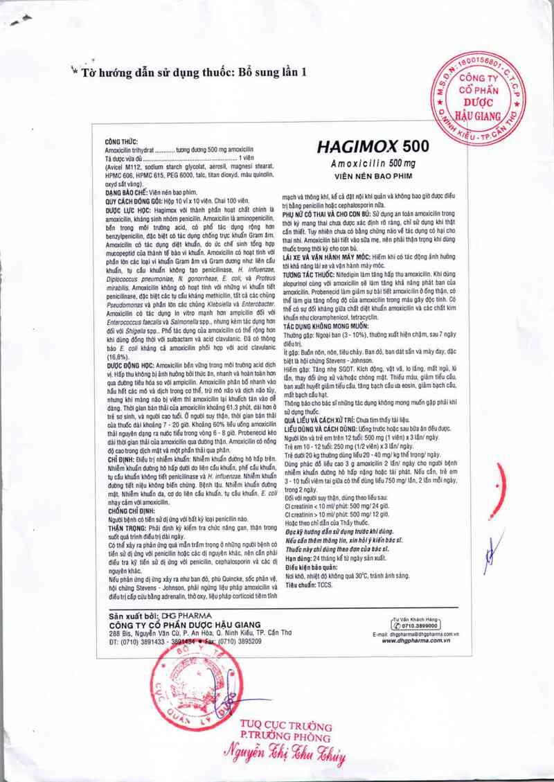 thông tin, cách dùng, giá thuốc Hagimox 500 - ảnh 4