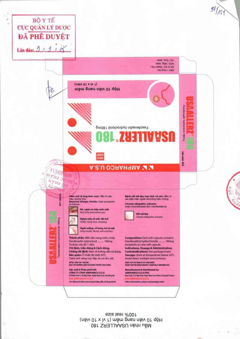 thông tin, cách dùng, giá thuốc Usaallerz 180 - ảnh 0