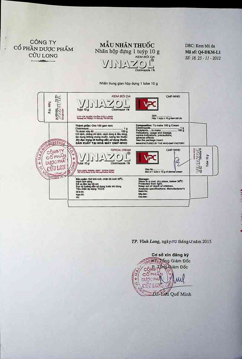 thông tin, cách dùng, giá thuốc Vinazol - ảnh 3
