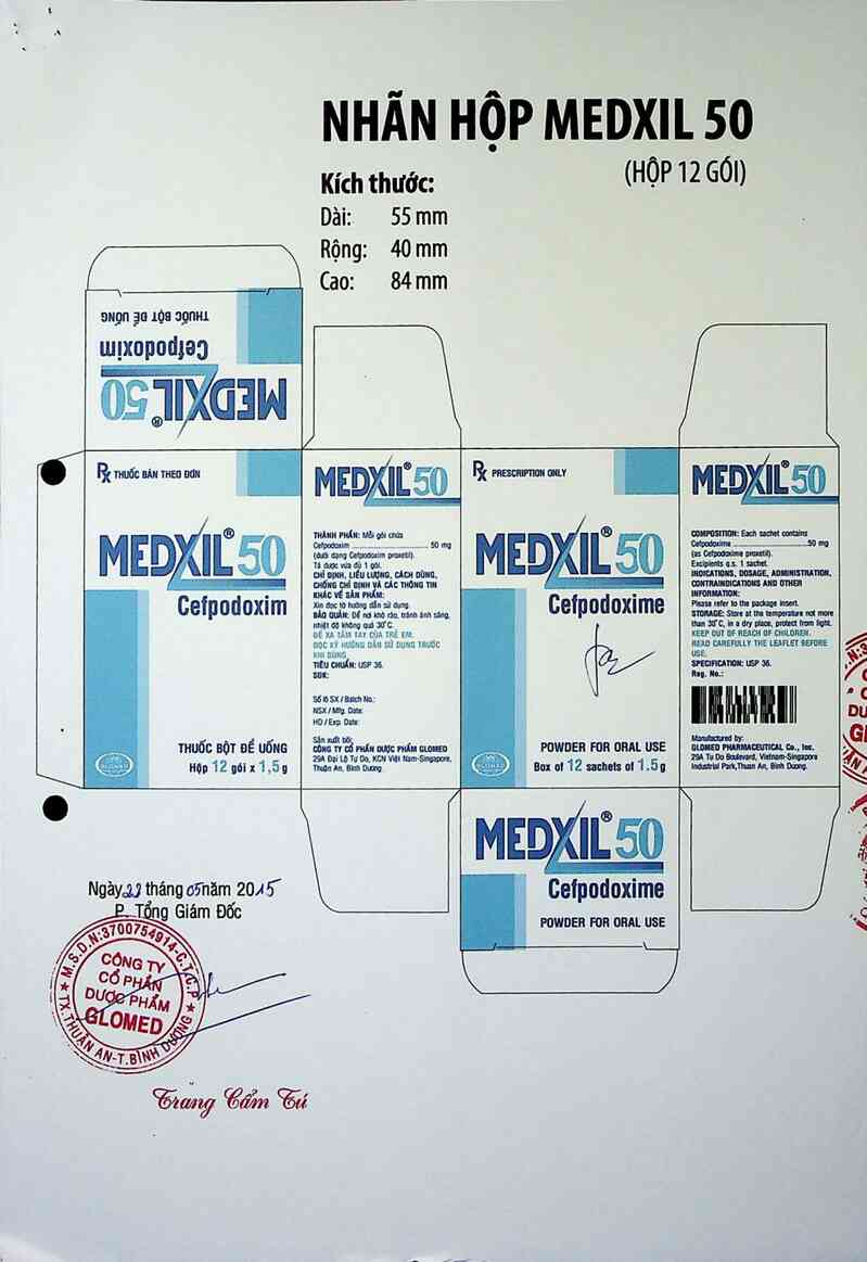 thông tin, cách dùng, giá thuốc Medxil 50 - ảnh 1