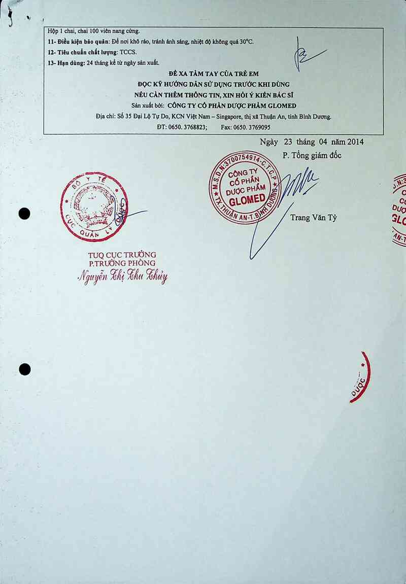 thông tin, cách dùng, giá thuốc Glucosamin 500 Glomed - ảnh 6