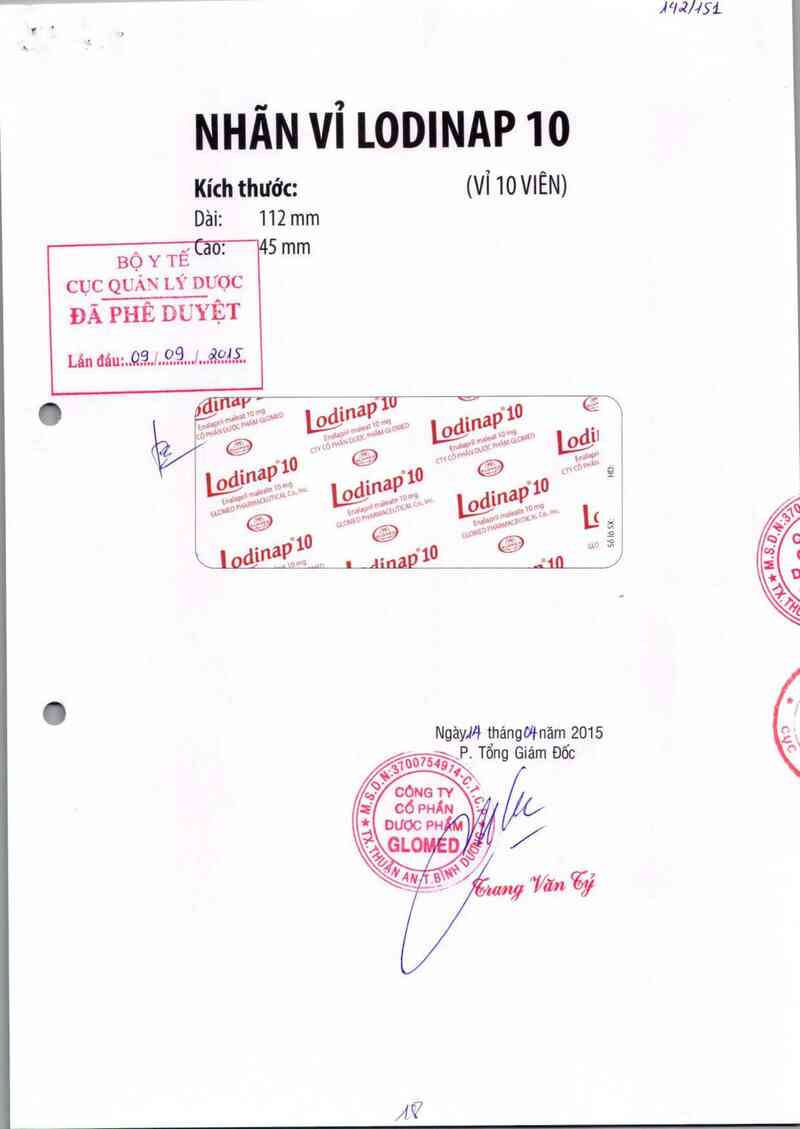 thông tin, cách dùng, giá thuốc Lodinap 10 - ảnh 0