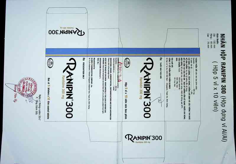 thông tin, cách dùng, giá thuốc Ranipin 300 - ảnh 1
