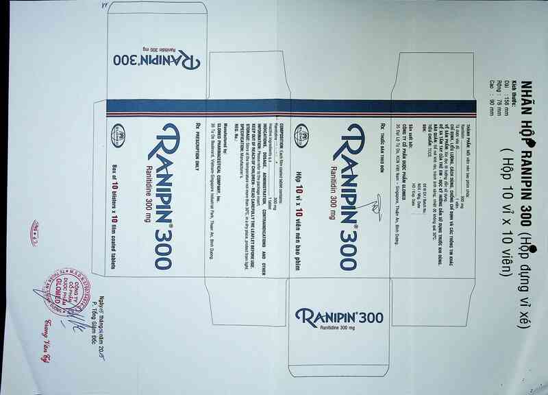 thông tin, cách dùng, giá thuốc Ranipin 300 - ảnh 7