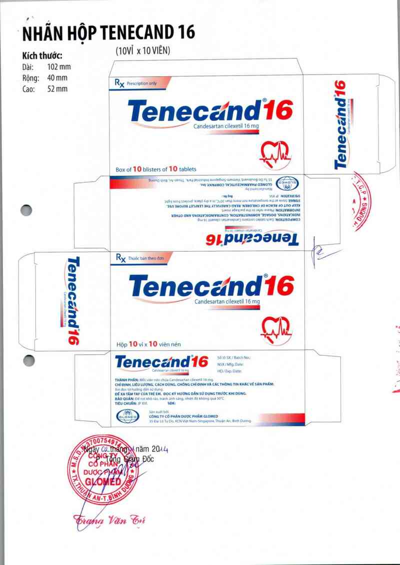 thông tin, cách dùng, giá thuốc Tenecand 16 - ảnh 2