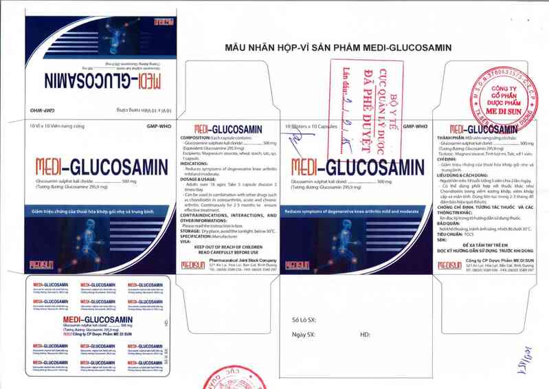 thông tin, cách dùng, giá thuốc Medi-Glucosamin - ảnh 0