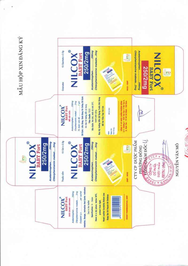 thông tin, cách dùng, giá thuốc Nilcox Baby Fort 250/2 mg - ảnh 1