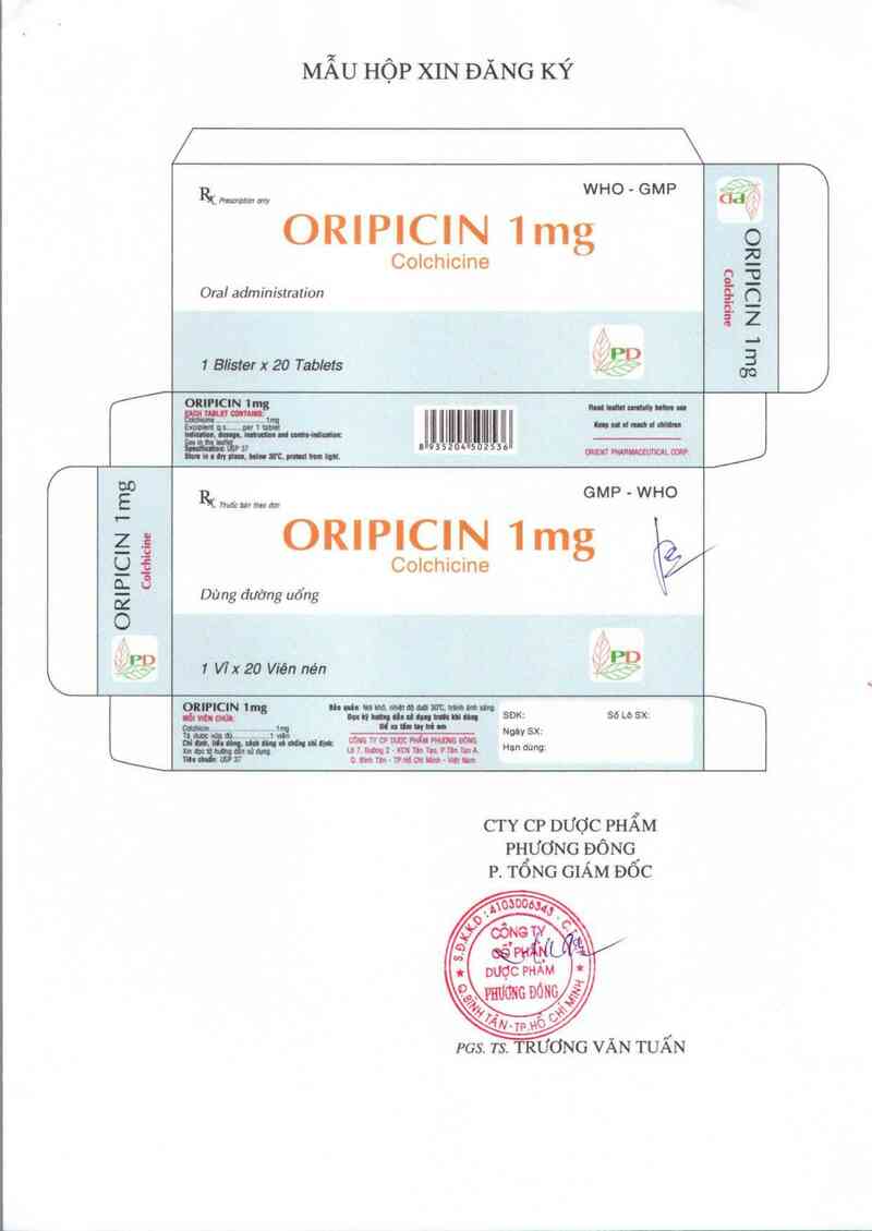 thông tin, cách dùng, giá thuốc Oripicin 1 mg - ảnh 6