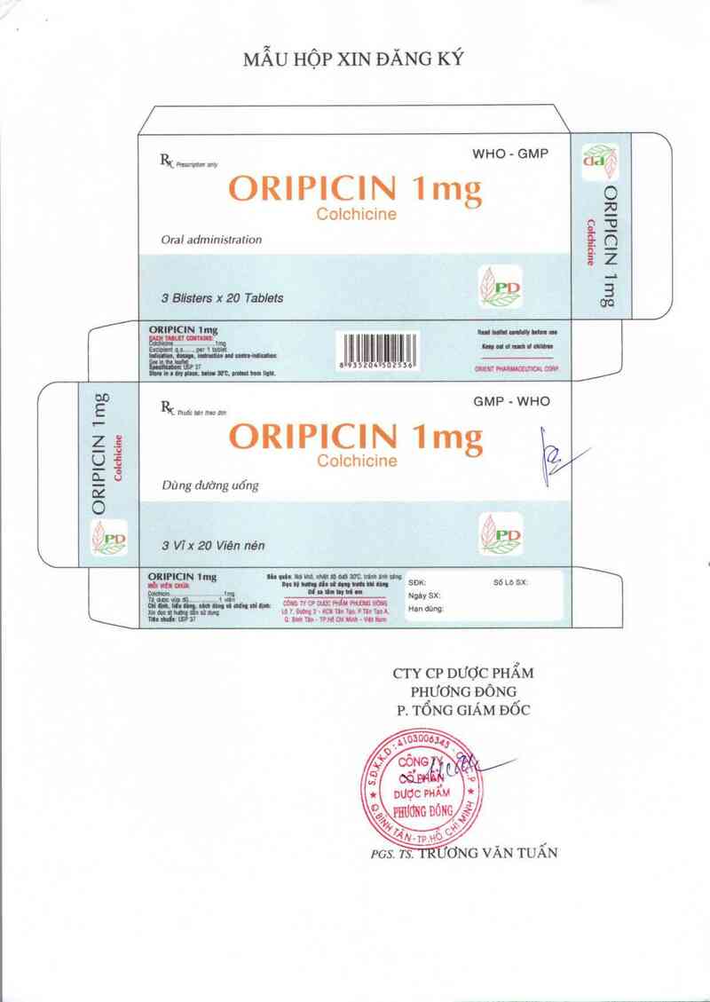 thông tin, cách dùng, giá thuốc Oripicin 1 mg - ảnh 7
