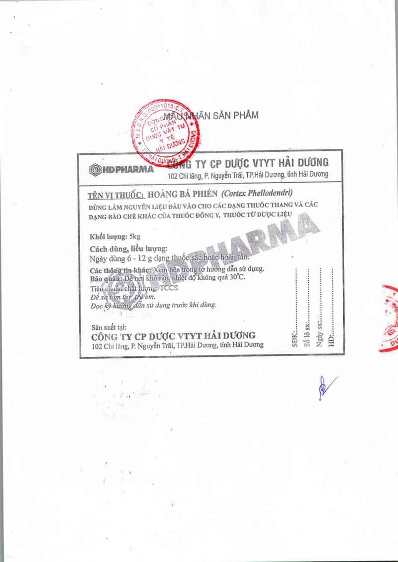 thông tin, cách dùng, giá thuốc Hoàng bá phiến - ảnh 2