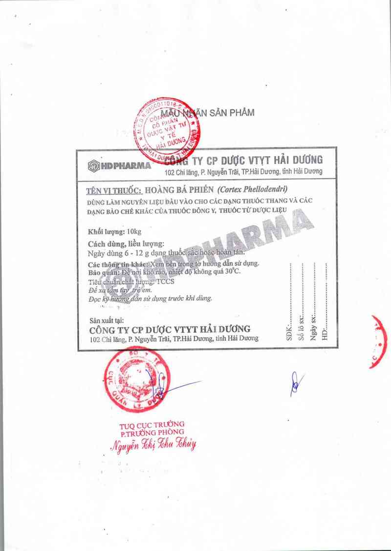thông tin, cách dùng, giá thuốc Hoàng bá phiến - ảnh 3