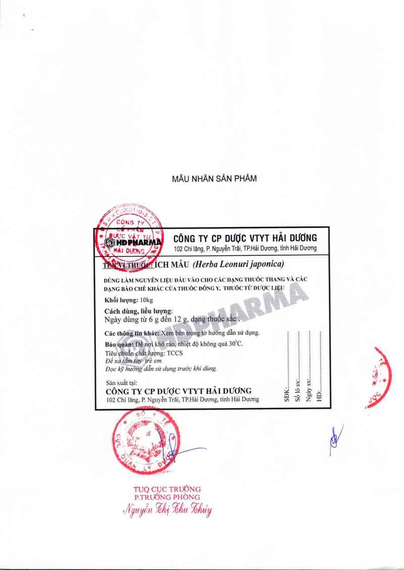 thông tin, cách dùng, giá thuốc Ích mẫu - ảnh 3
