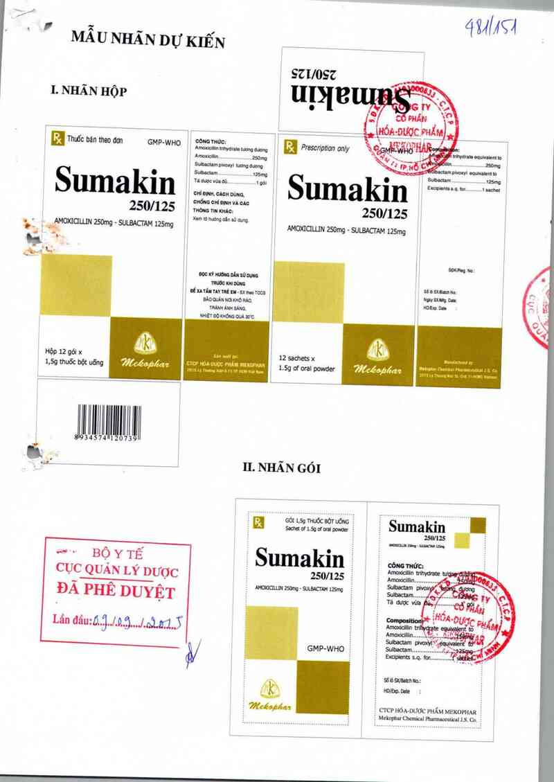 thông tin, cách dùng, giá thuốc Sumakin 250/125 - ảnh 0