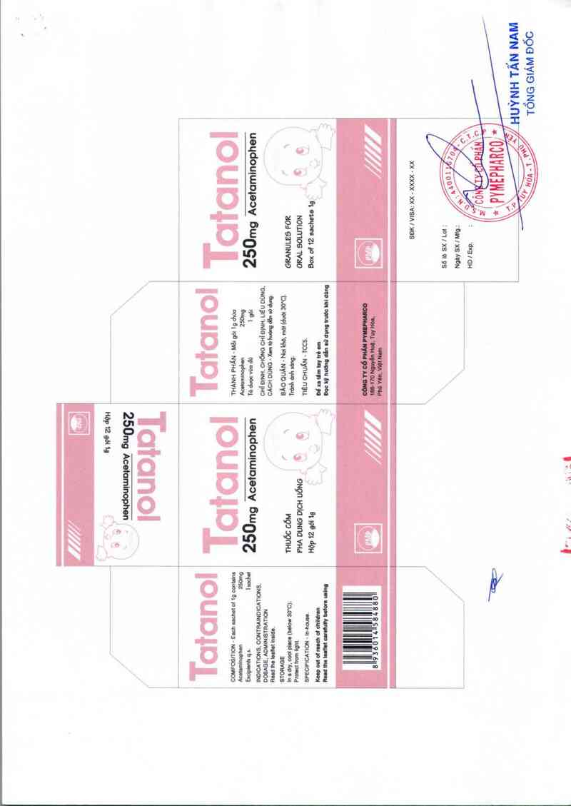 thông tin, cách dùng, giá thuốc Tatanol 250 mg - ảnh 2