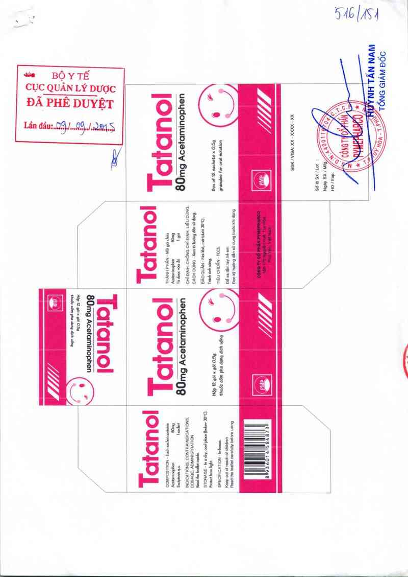 thông tin, cách dùng, giá thuốc Tatanol 80 mg - ảnh 0