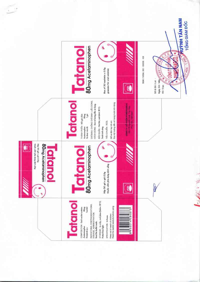thông tin, cách dùng, giá thuốc Tatanol 80 mg - ảnh 2