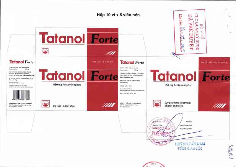 thông tin, cách dùng, giá thuốc Tatanol Forte - ảnh 0