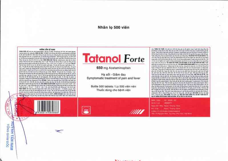 thông tin, cách dùng, giá thuốc Tatanol Forte - ảnh 5