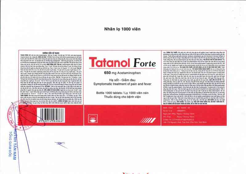 thông tin, cách dùng, giá thuốc Tatanol Forte - ảnh 6